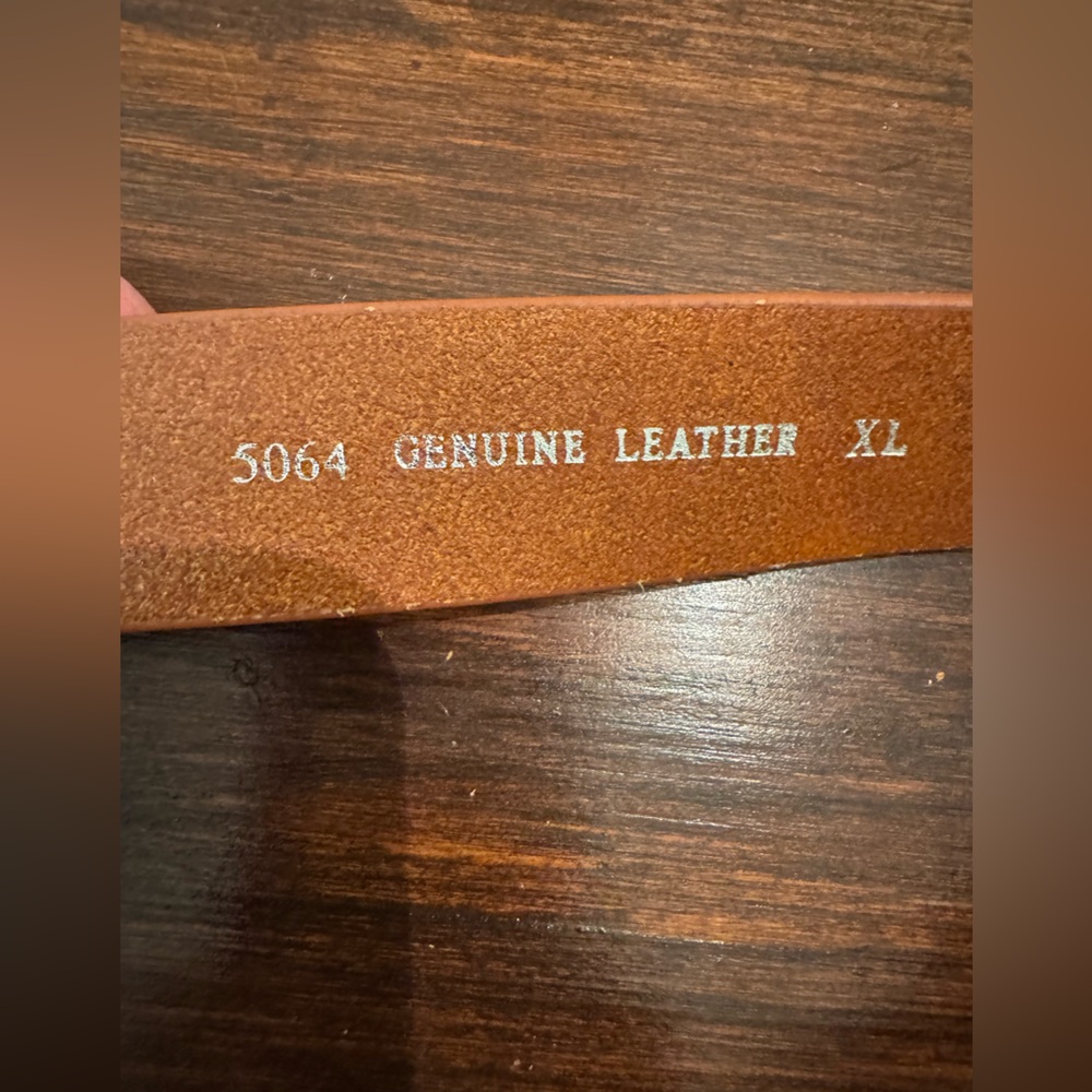 Women’s Tan Leather Belt most wanted XL NWT - Picture 4 of 4